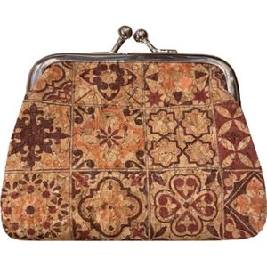 green-goose® Kurk Knipportemonnee | Bruin | Duurzaam en Trendy