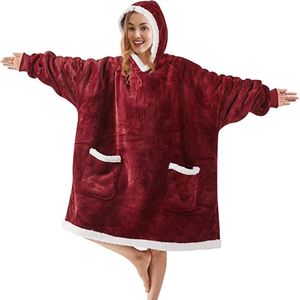 blanket sweatshirt - hoodie - dekensweatshirt Winter deken - Fleece dekentje - Hoodie Blanket -warm en gezellig, draagbaar, lang sweatshirt