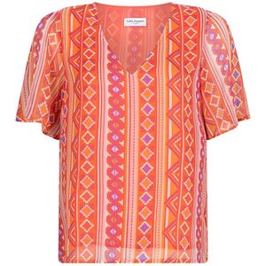 Lofty Manner - Blouse Leyla Pe04 - Folk Print - Dames
