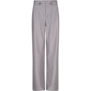 Lofty Manner Broek Trouser Nienke Pk34 533 Grey White Dames