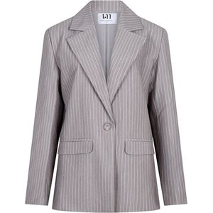 Lofty Manner Blazer Blazer Liset Pk44 553 Grey White Dames