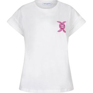 Lofty Manner - T Shirt - Korte Mouwen - Ronde Hals - Wit - Katoen