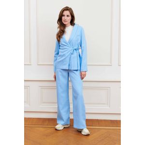 Lofty Manner - Straight Regular Waist Pantalon - Blauw