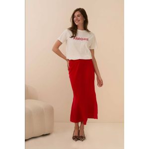 Lofty Manner midi rok rood