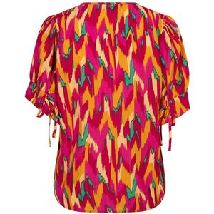 Lofty Manner - Blouse Imani Qd01 810 - Multi Color Print - Dames