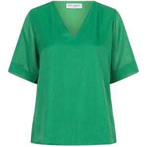 Lofty Manner - T-shirt Blouse Iggy - Groen - Polyester