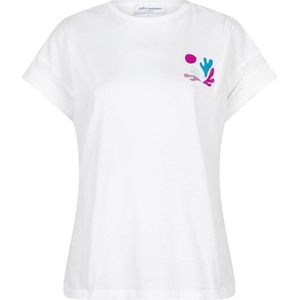 Lofty Manner - Aurora Qe09 - T-shirt - Wit - Dames