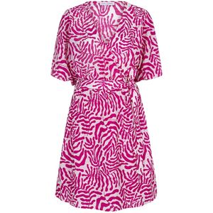 Lofty Manner wikkel-/overslagjurk roze