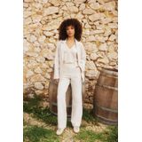 Lofty Manner - Straight High Waist Broek - Ecru