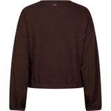 State of Art Heren longsleeve bruin (Maat: S) - Effen - Halslijn: Ronde hals,