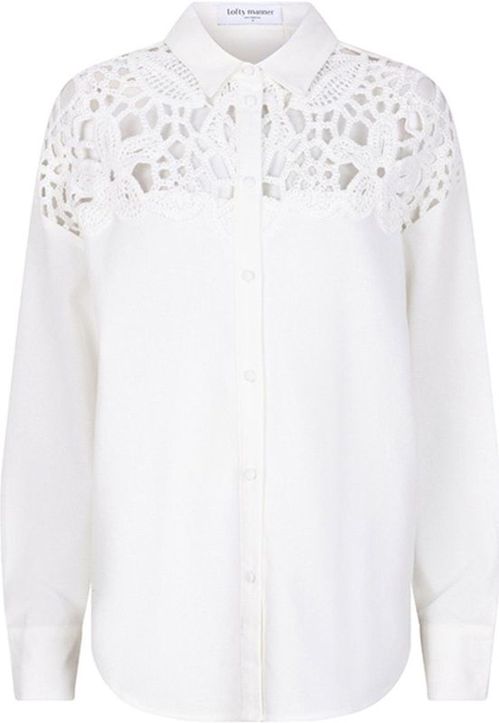 Lofty Manner - Blouse Anissa Qh06 - Wit - Dames