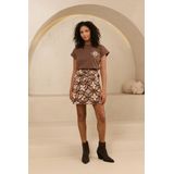 Lofty Manner - T-shirt Maysa Qh09 - Bruin - Dames