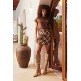 Lofty Manner - T-shirt Maysa Qh09 - Bruin - Dames