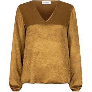 Lofty Manner - Agnes Blouse - Geel - Dames - Lange Mouwen