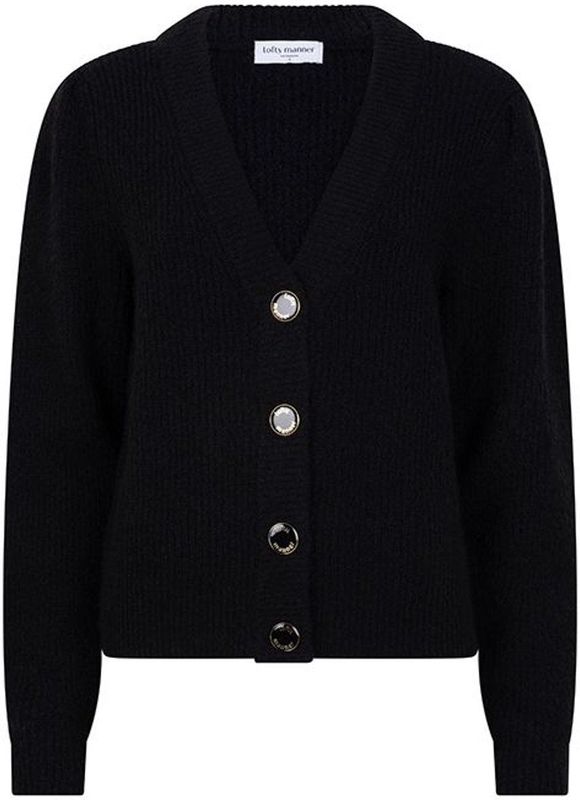 Lofty Manner - Cardigan Lilly - Zwart - Vest