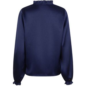 Lofty Manner - Top - Donkerblauw - Lange Mouwen - V-hals