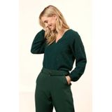 Lofty Manner - Blouse Madison - Groen - Met Lurexdetails