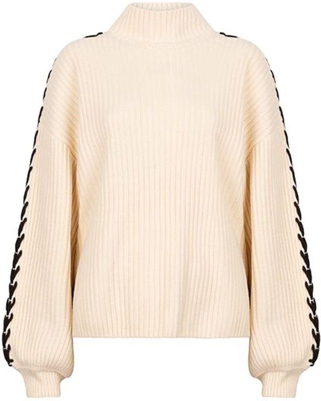 Lofty Manner - Sweater Evelyn - Beige - Oversized
