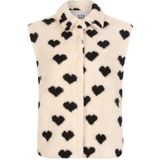 Lofty Manner - Teddy Gilet - Ecru - Mouwloos - Knoopsluiting