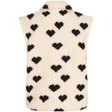 Lofty Manner - Teddy Gilet - Ecru - Mouwloos - Knoopsluiting