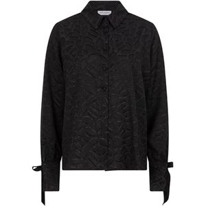 Lofty Manner - Blouse Mette Qk08 - Zwart - Dames