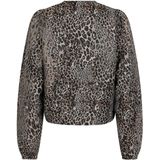 Lofty Manner Blouse Blouse Hedda Ql11 105 Leopard Print Dames Maat - XS
