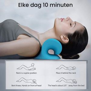 Cervicaal Nekkussen - Blauw - Ergonomisch - TMJ Pijnbestrijding voor Nekpijn Schouderpijn Hoofdpijn Rugpijn