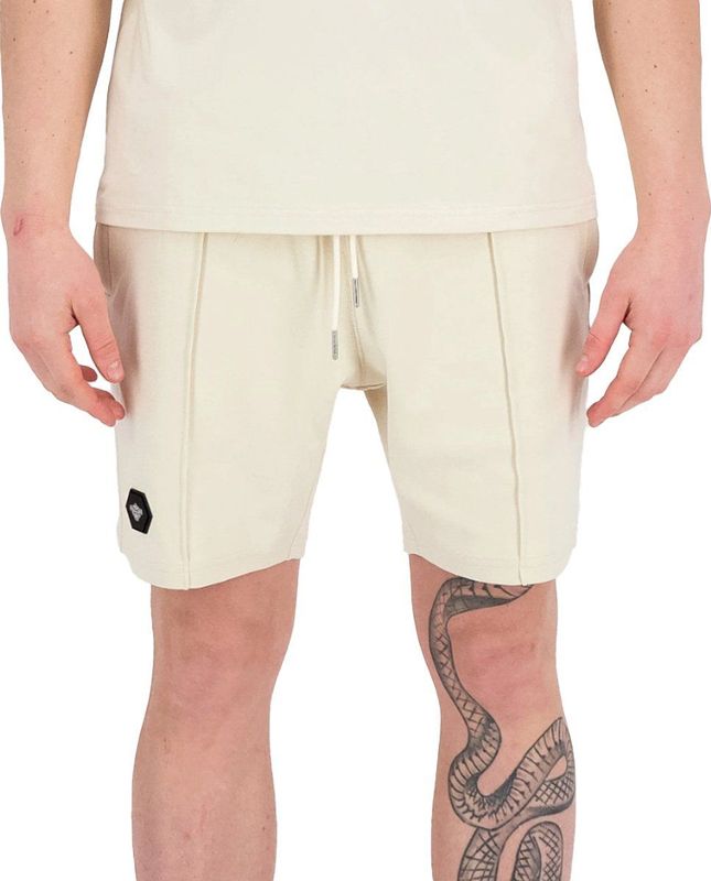 Black Bananas - Hercules Short - Korte Broek - Ecru - 80% Katoen 20% Polyester
