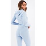 Black Bananas - Rib Hoodie - Blauw - 75% Katoen 25% Polyester