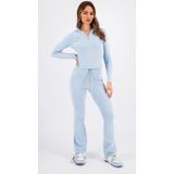 Black Bananas - Rib Hoodie - Blauw - 75% Katoen 25% Polyester