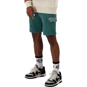 Black Bananas - Commander - Korte Broek - Groen - 100% Katoen, Elastische Tailleband, Twee Voorkantzakken