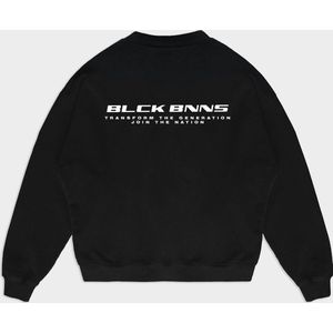 Black bananas nation crewneck in de kleur zwart.