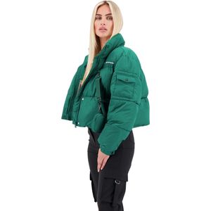 Jassen - Hoge Kraag - Zwart - 100% Polyester - Korte Pasvorm