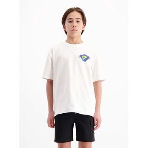 T-shirt - Oversized Fit - 92% Katoen - Zeefdruk op Borst en Rug