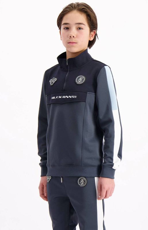 BLCK BNNS - Hoge Kraag Top - Zwart - 100% Polyester