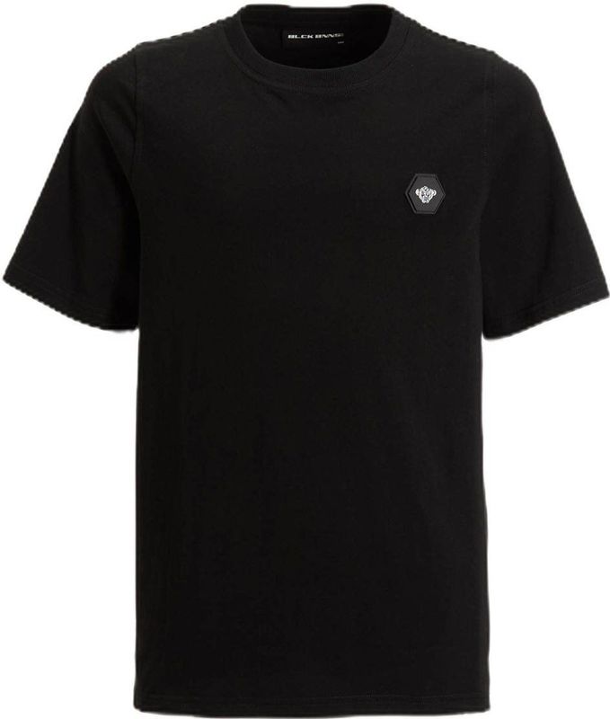 Black Bananas - T-shirt - Zwart - Katoen met Elastaan - Ronde Hals - Korte Mouwen