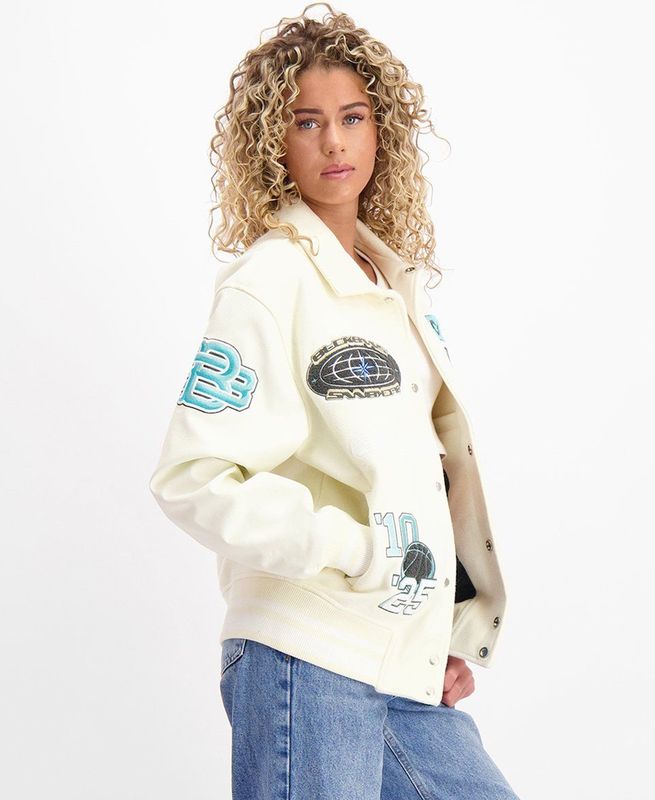 Black Bananas - Desert Race Varsity Jas - Beige - Katoen en Polyester