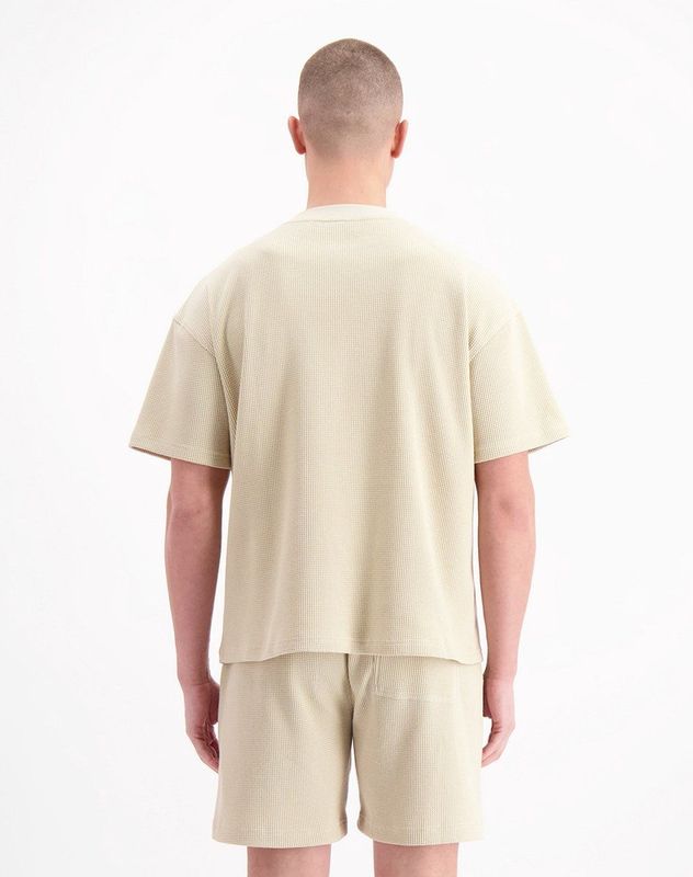 Black Bananas - Monogram Waffle - T-shirt - Zwart