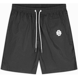 Zwembroek - Zwart - 100% Polyester - Elastische Tailleband Met Trekkoord