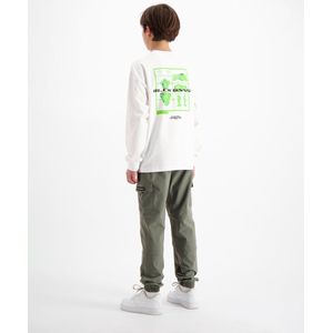 KIDS ACTION FIGURE - T-shirt - Oversized - Ronde Hals - BLCK BNNS-logo - Blauwe Afbeelding