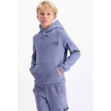 Pullovers - Hoodie - KIDS PLATE - Normale Pasvorm - Geborduurd Konvooi - Kangoeroezak