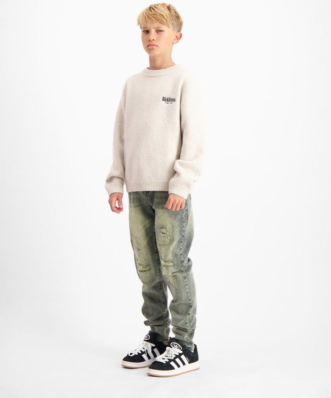 KIDS - Gebreide Sweater - Zacht - Relaxte Pasvorm - Blckbnns Scriptlogo
