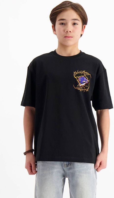 BLACK BANANAS - T-shirt - Zwart - Korte Mouwen - Backprint