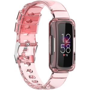 Fitbit Luxe clear TPU bandje (transparant-roze)