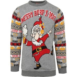 Suitable - Kersttrui - Grijs - Multicolour - Pullover - Heren