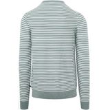 Suitable Respect Trui Otto Groen Streep - Maat XL - Heren - Sweater