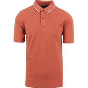 Suitable Respect Polo Tip Ferry Terracotta - Heren