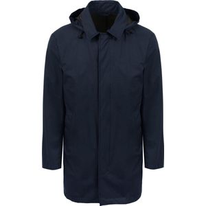 Suitable - Regenjas - Navy - Katoen/Polyester - Wind- en Waterafstotend