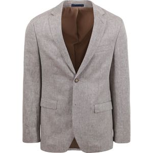 Suitable Blazer Linnen Beige - Maat 48 - Heren blazer