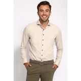 Suitable - Overhemd - Beige - Twill - Formeel
